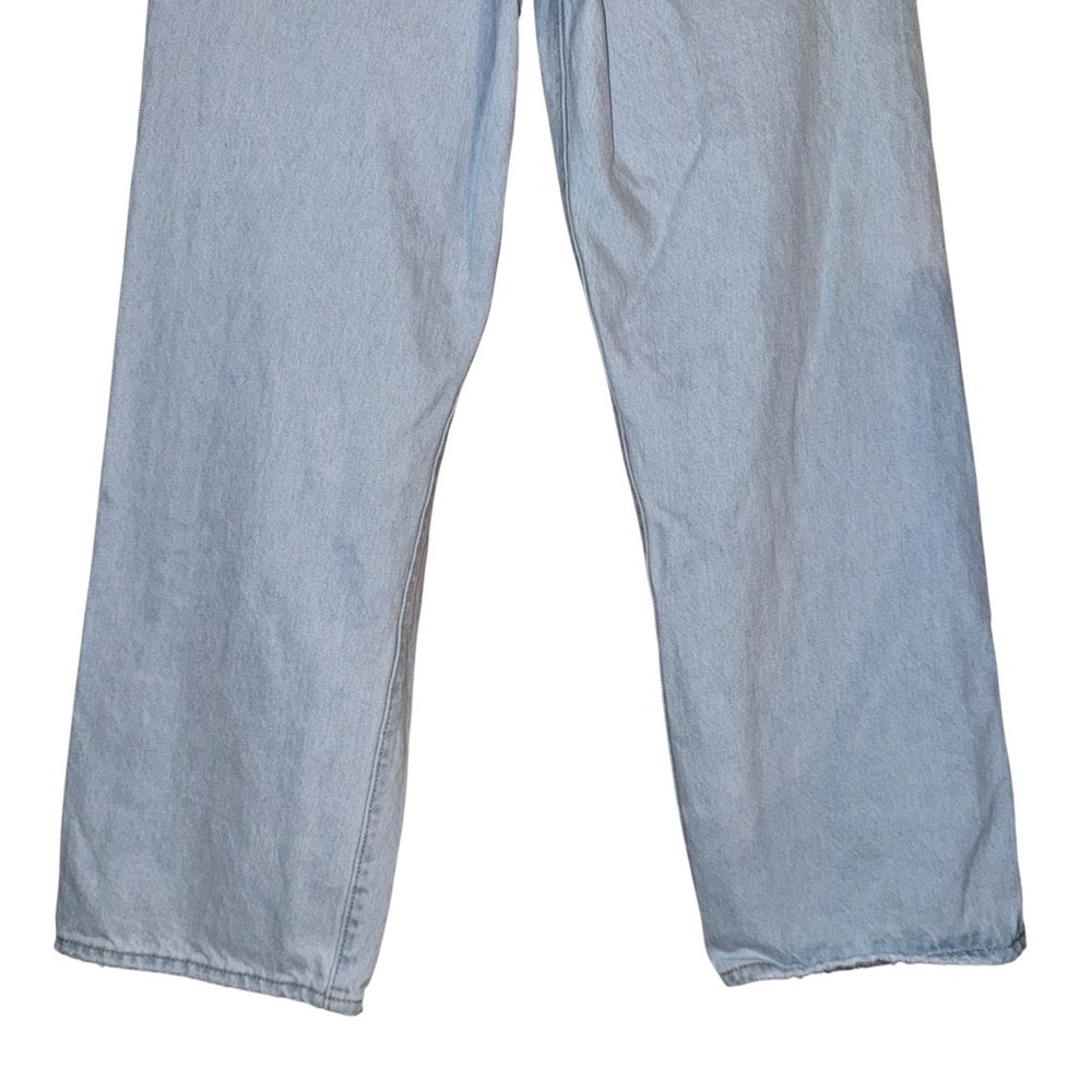 LEVI’S Ribcage Straight Ankle In Ojai Shore Light Wash Distressed Size 28 - Picture 9 of 16